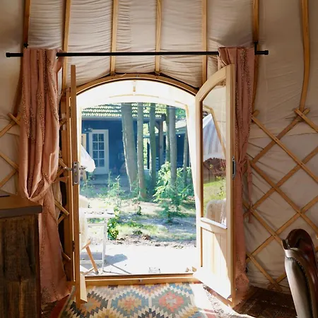 Unieke Yurt In Het Bos Met Jacuzzi En Sauna