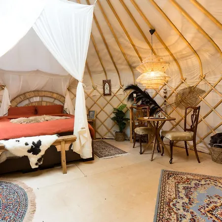 Luxussátor Unieke Yurt In Het Bos Met Jacuzzi En Sauna *