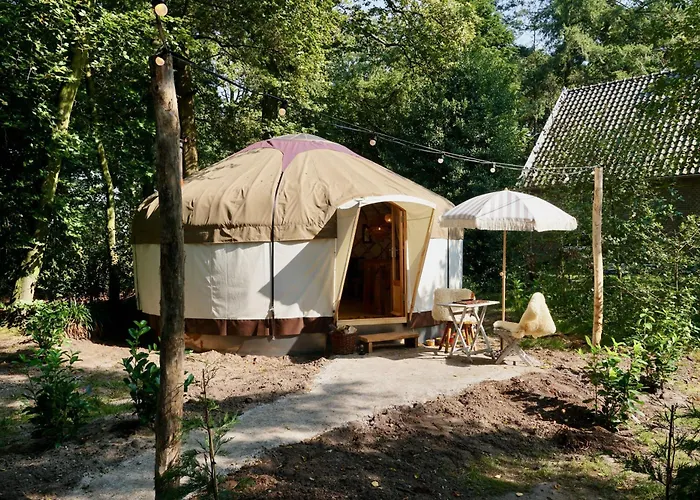 Luxuszelt Unieke Yurt In Het Bos Met Jacuzzi En Sauna *