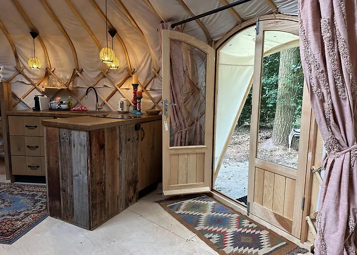 Unieke Yurt In Het Bos Met Jacuzzi En Sauna Erp