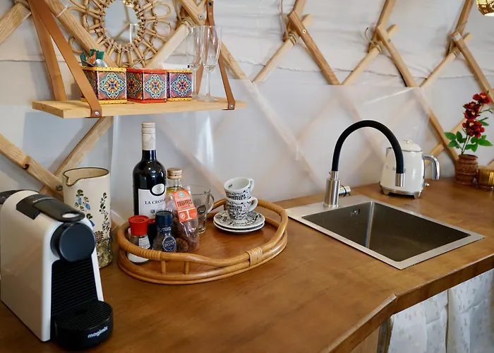 Luxuszelt Unieke Yurt In Het Bos Met Jacuzzi En Sauna Erp