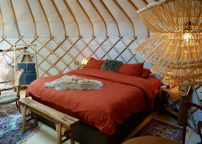 Unieke Yurt In Het Bos Met Jacuzzi En Sauna Luxuszelt Erp