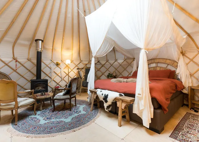 Unieke Yurt In Het Bos Met Jacuzzi En Sauna * Erp