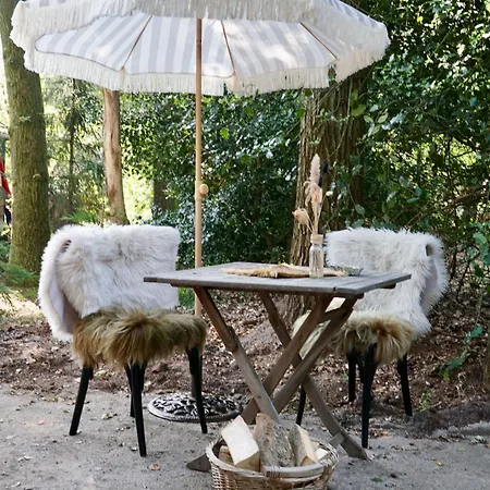 Unieke Yurt In Het Bos Met Jacuzzi En Sauna